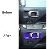 Inner Door Handle Bowl Decor Cover Trim For Jeep Wrangler JL JT 4DR Accessorie