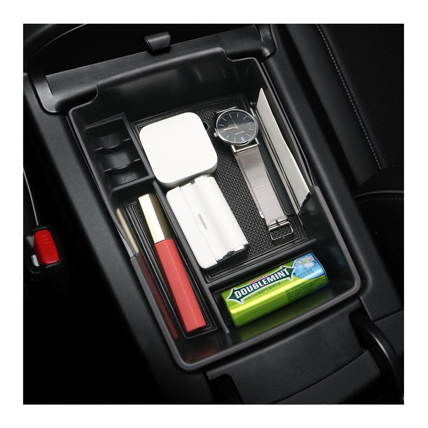 RUIYA Accoudoir Boîte De Rangement Compatible Hyundai Santa Fe TM 2021-2023 - Organisation Parfaite