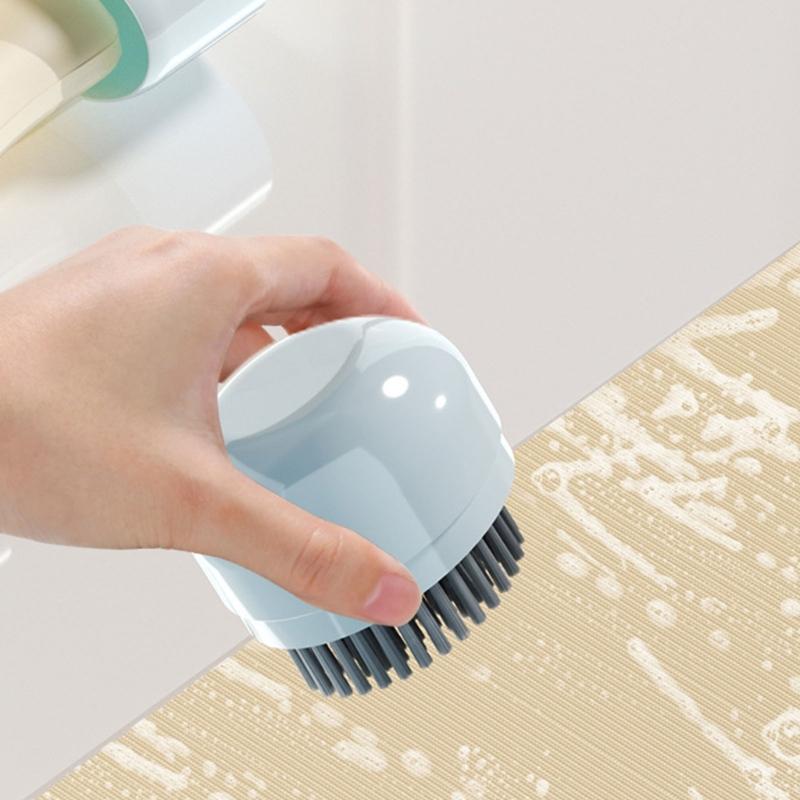 2 In 1 Soap Holder And Scrubber Travel Essential Waterproof Bathroom Organiser With Detachable Brush For Space Saving