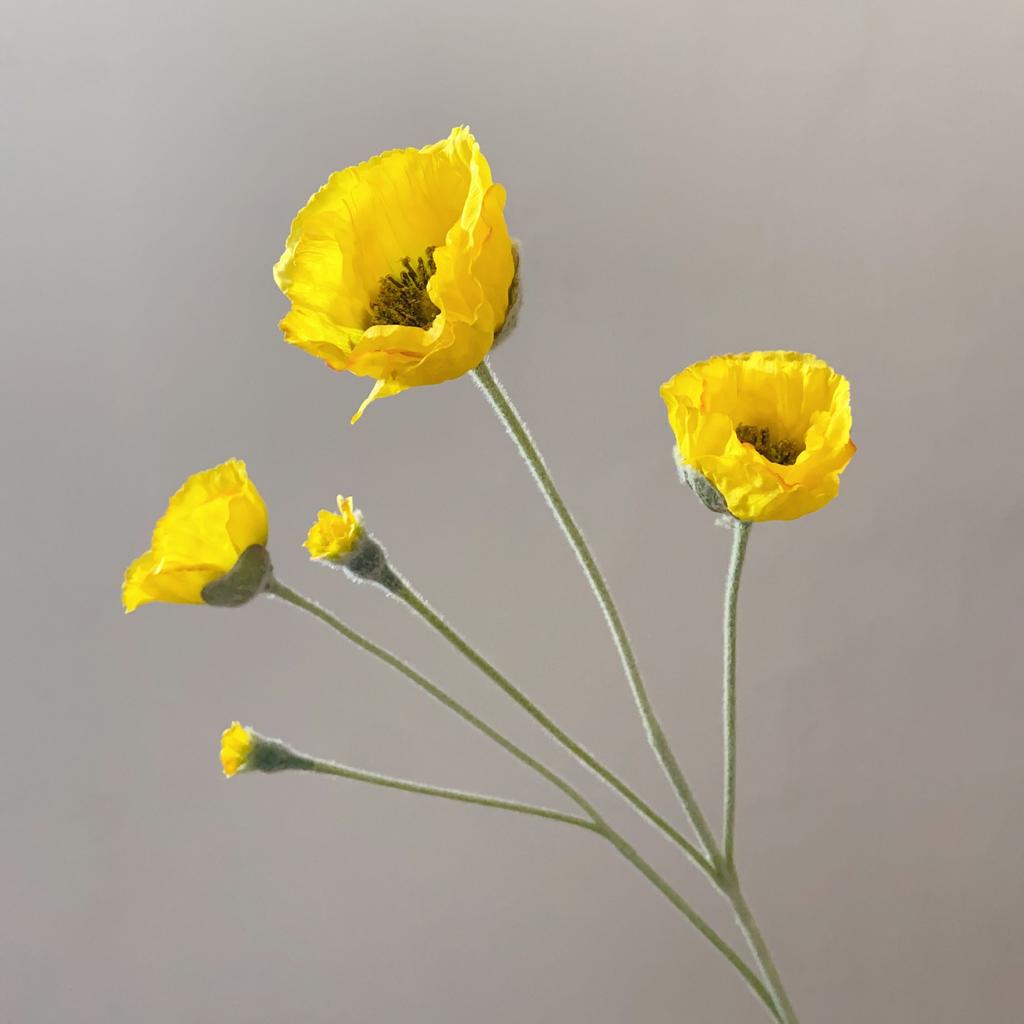 Artificial Flowers Long Stem Fake Poppy Silk Flowers Housewarming Garden Home Table Wedding DIY Wedding Party Bouquet Decoration