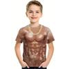 T-Shirt for a Boy 3D Print Gamepad Doodle Boy's T-Shirts Casual Round Neck Short Sleeves Tops Kids Summer Children's
