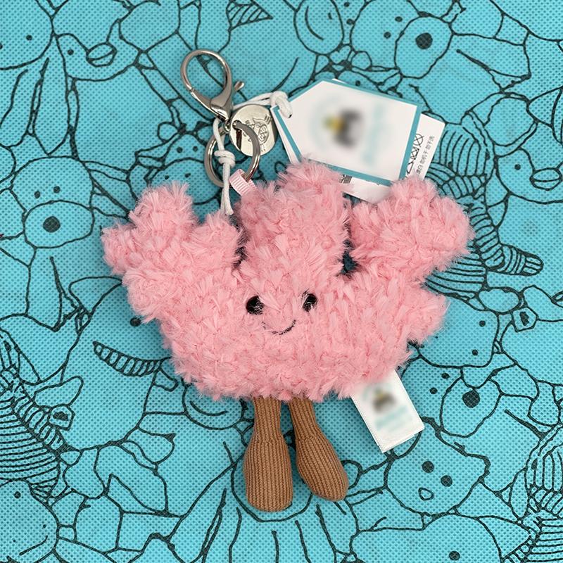 Jellyfish Plush Toys, Croissant Keychains, Marshmallow Plush ,Toys Black hole, avocado, Cherry, Sunflower Bag Charms