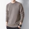 Herren Schlank geschnittener Rundhals Pullover aus Strick - Lässiger einfarbiger Pullover mit langen Ärmeln für Herbst & Winter