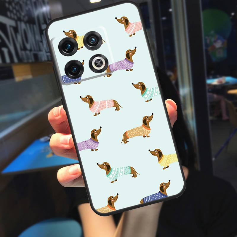 Dachshund Dog Funda For OnePlus 12R 13 R 12 11 9 10 Pro 8T 9RT 10T OnePlus Nord 4 CE 2 3 Lite N20 N30 Case