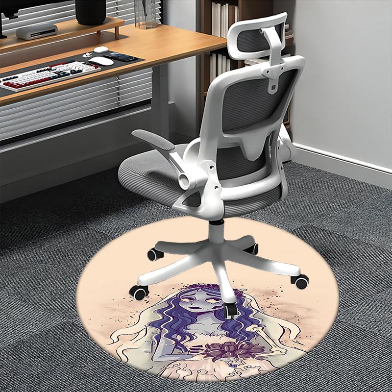 

Day of the Dead Bride Chair Mat Round Carpet for Home Decor, Office, Bedroom, Living Room, Gift Idea0170b 80cm by 80cm