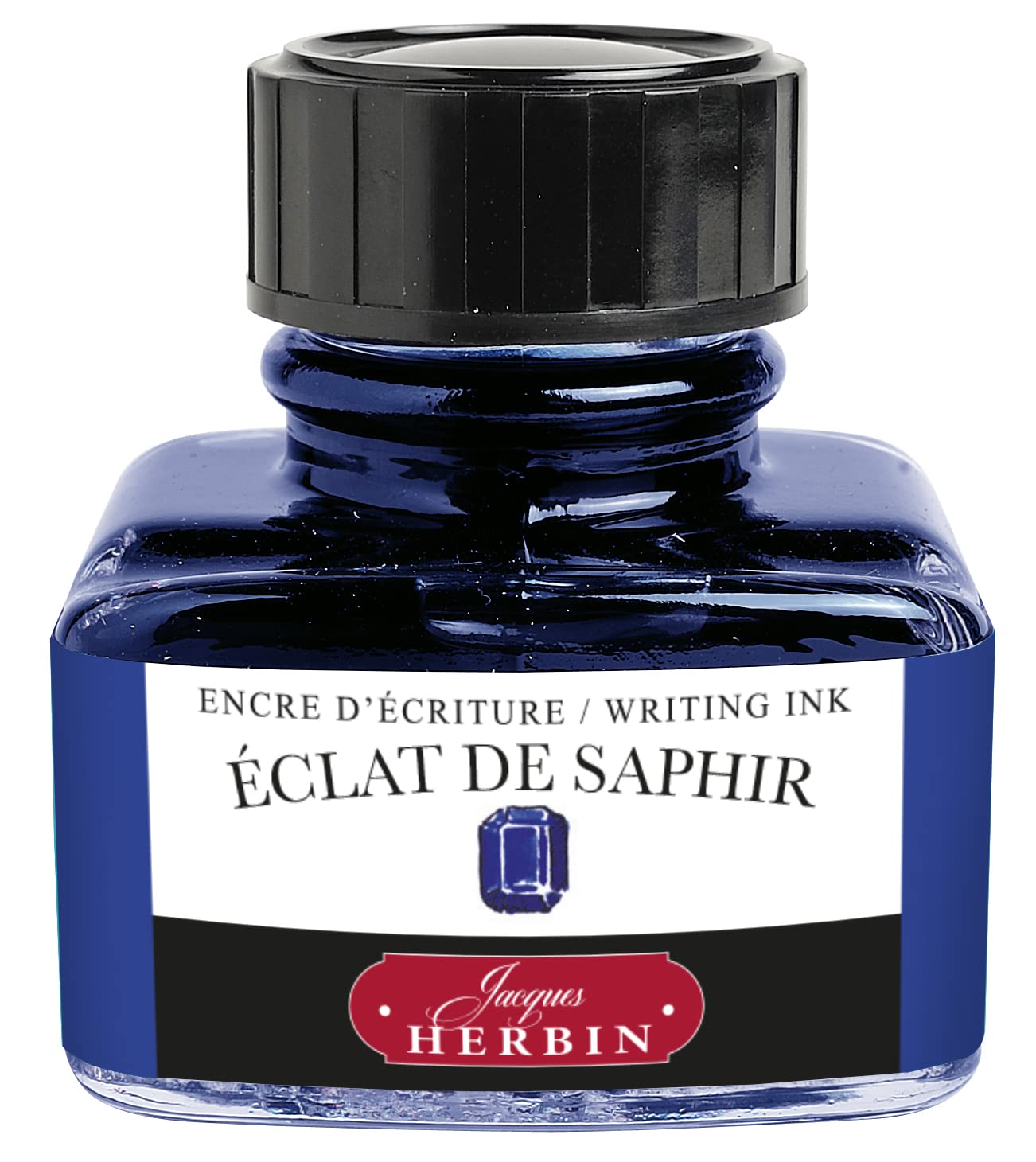 

Herbin Traditional Ink L, 30ml, Sapphire Blue, HB13016, Dye Ink for Fountain Pens, Dip Pens, and Glass Pens