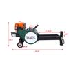 Double Flywheel Electric Log Splitter - 7-Ton Gas Log Splitter - Portable 20in, 63cc Engine Firewood Splitting forestry Harvesti