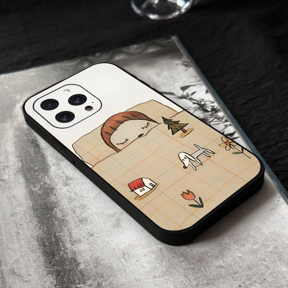 Yoshitomo Nara Phone Case Silicone Soft For IPhone 17 Air 16 15 14 13 12 11 Plus Pro Max Plus