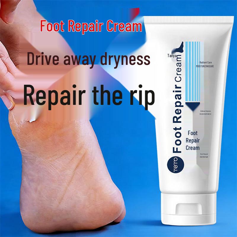 Explore Elegance Foot Repair: Hydrating Heel and Hand Cream for Moisture, Anti-Cracking, and Dryness Relief.