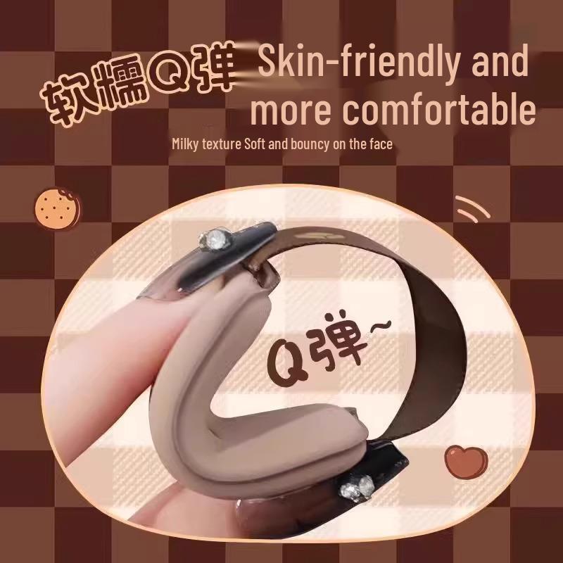 Chocolate Puff Mini Cushion - Dual-Use, Super Soft Makeup Sponge for Wet & Dry Application