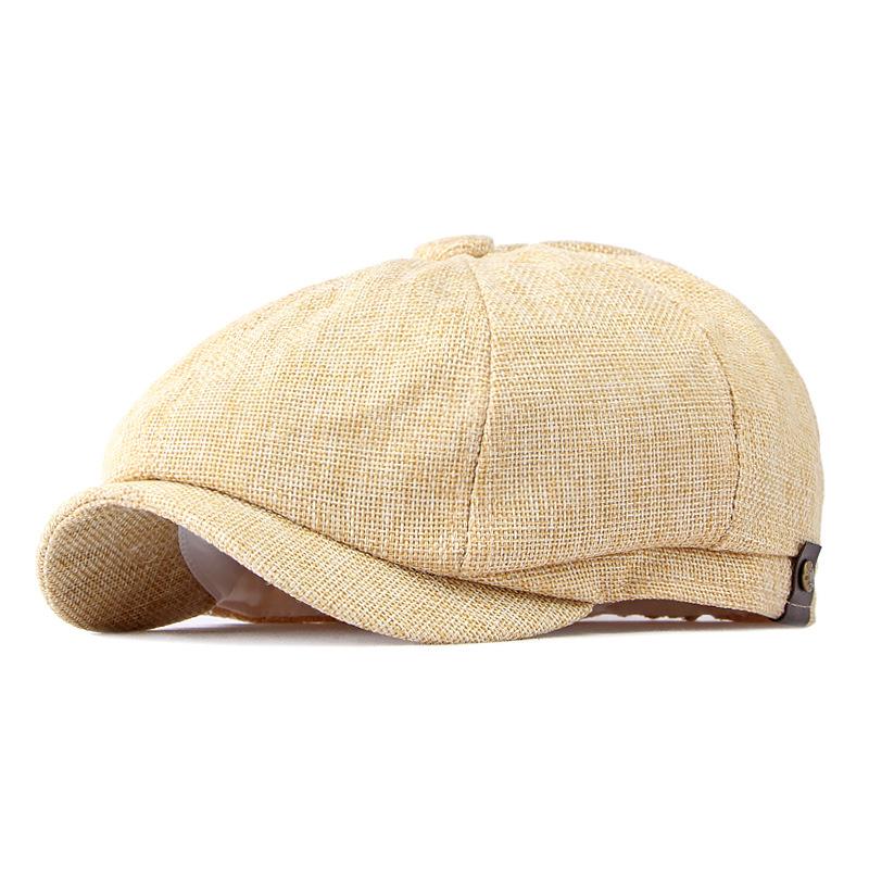 Retro Classic Herringbon Beret Hat for Men Beckham British Newsboy Cap Octagonal Hats Flat Caps Painters Hats