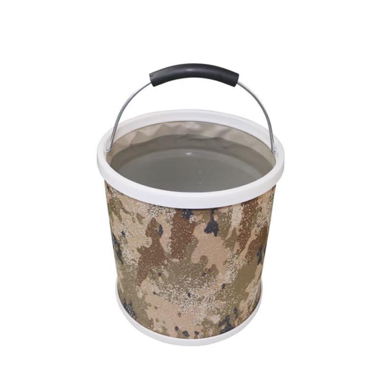 Yiyayun 9L Camouflage Folding Outdoor Camping Fishing Bucket