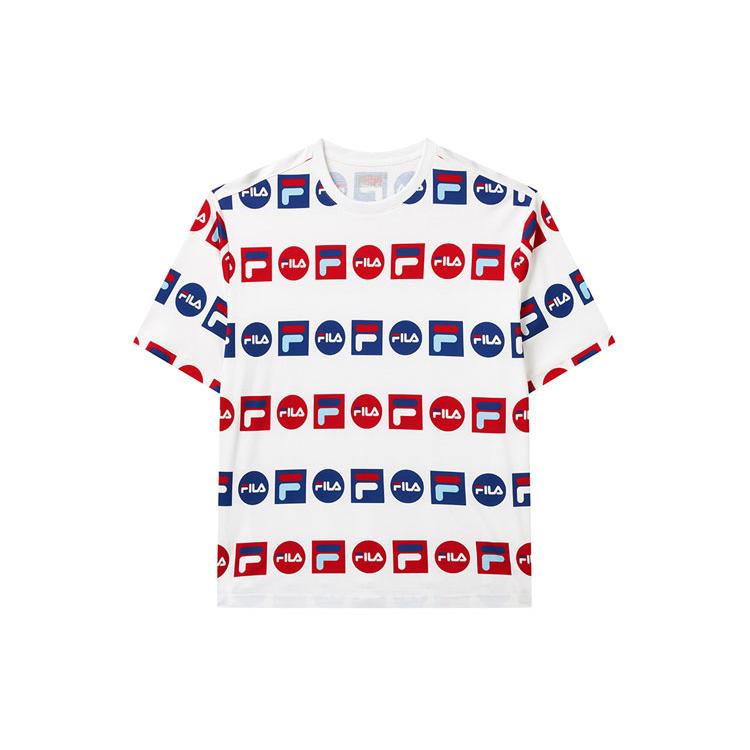 

New FILA Drop Shoulder Sleeve T Shirt Men s Standard White F51M128154F-WT XL