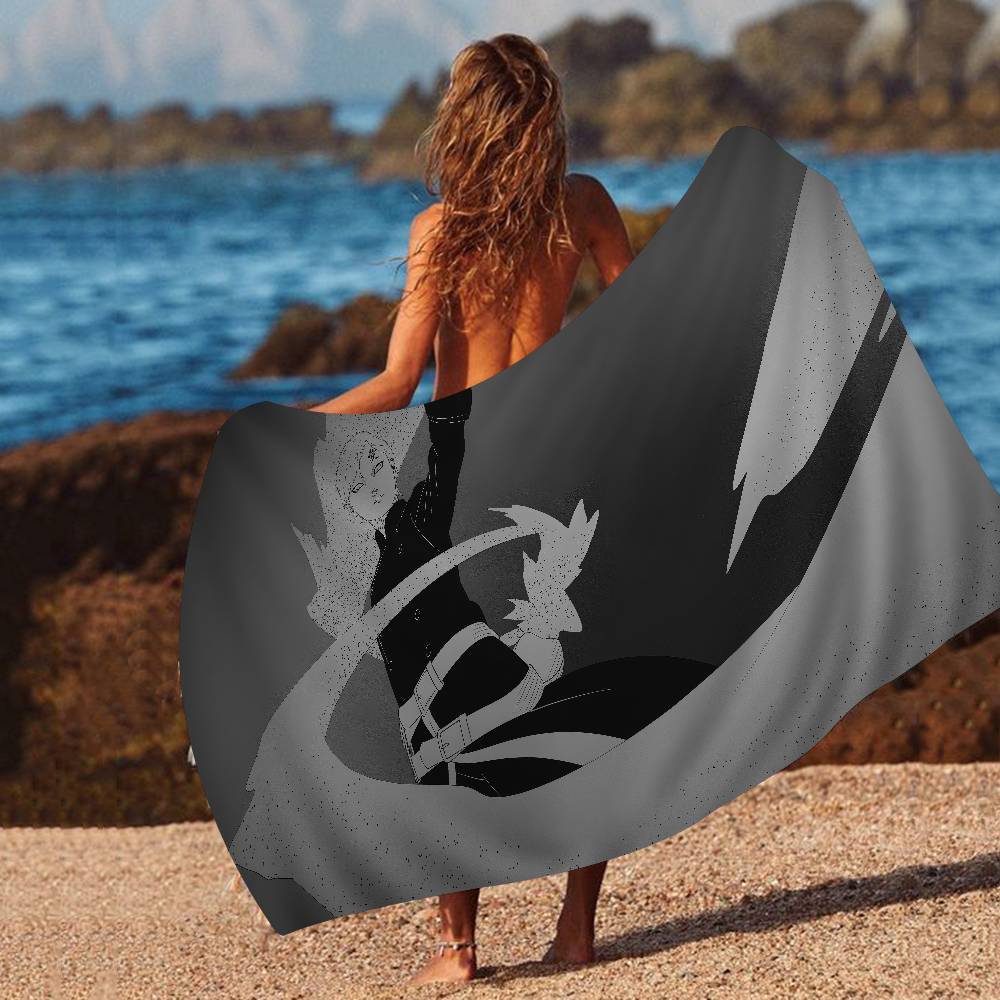 Anime G-Gaara Big Microfiber Beach Towels Quick Dry Towel Sand Beach Towels Pool Towel for Travel Swim Pool Yoga