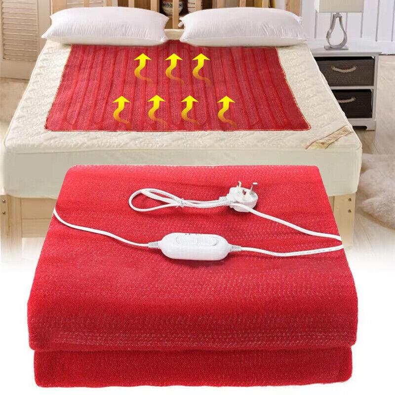 Red Flannel Electric Blanket Heater 145*65cm 145*115cm 180*150cm 200*180cm 220V 50Hz Single Body Heated Electrothermal Pad with