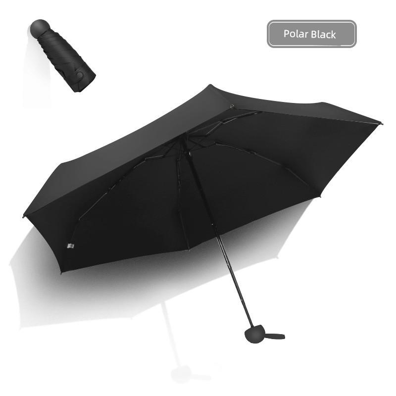 Ultra-Light 50% off Folding Sunshade Umbrella, Promotional Pocket Umbrella, Creative Black-Coated Sun Umbrella, Compact Gift