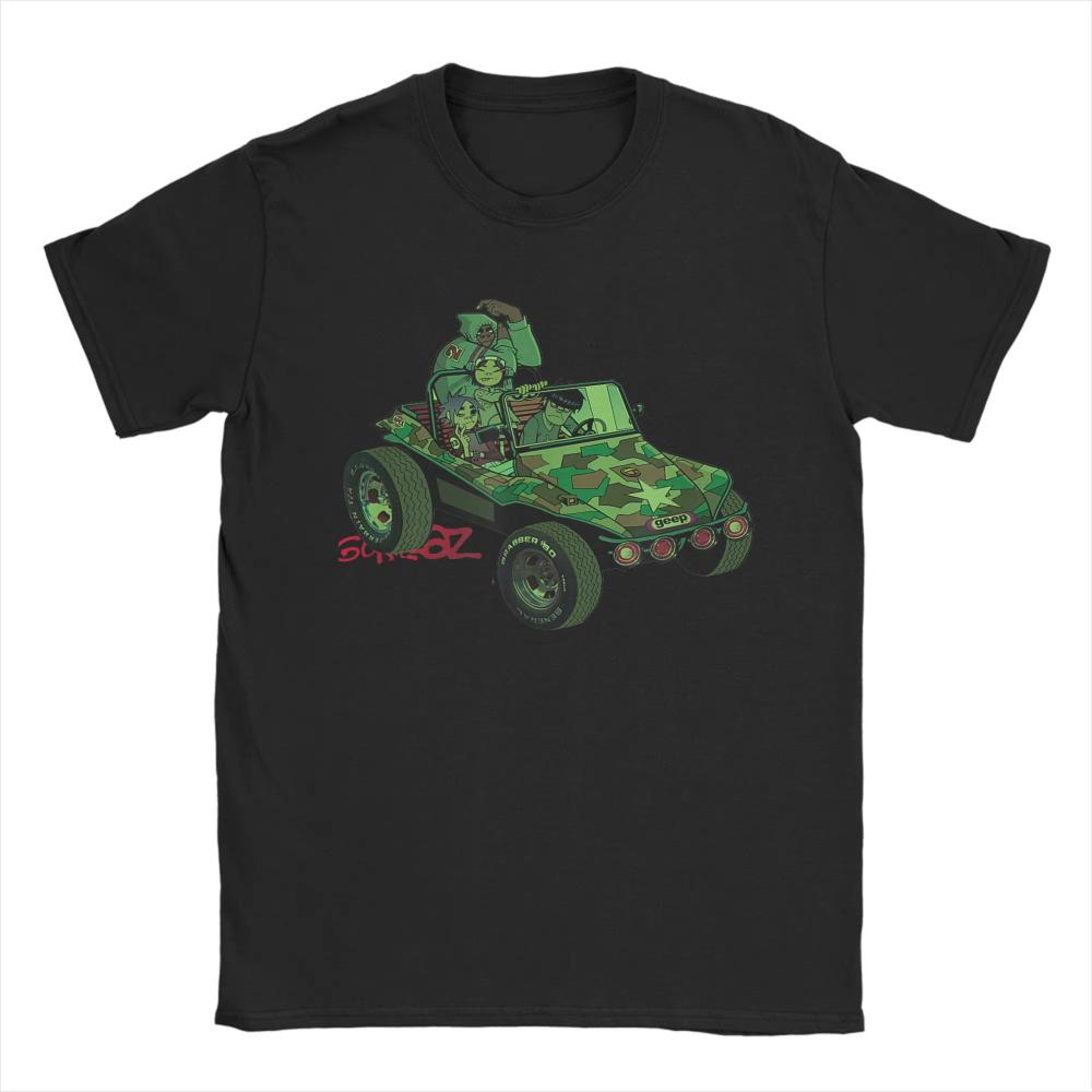 

Gorillaz Geep Logo Reverse T Shirt Summer Cotton T-Shirts for Man Women Trendy Cool Casual Tshirt Short-Sleeved Vintage Tops ... S разноцветный