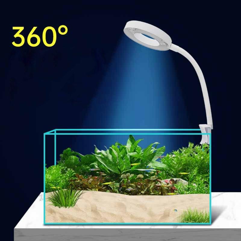 Marine Aquarium LED Light for Plant Growing for FishTanks Saltwater Coral Fish Marine LED Light 8W Lighting