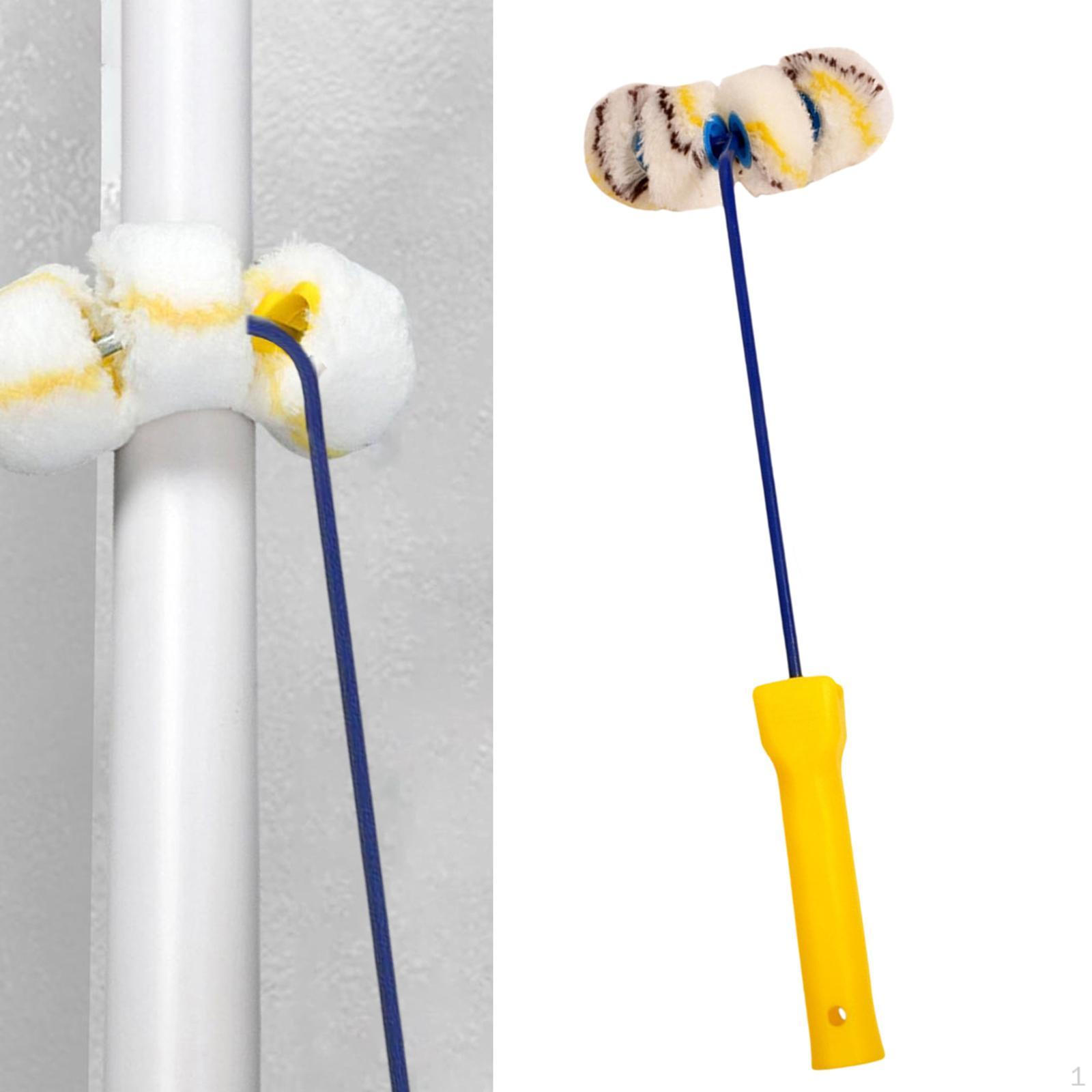 

Малярный валик трубчатая кисть многоцелевой легкий для изогнутой поверхности и труднодоступных мест колено 4 Wheels