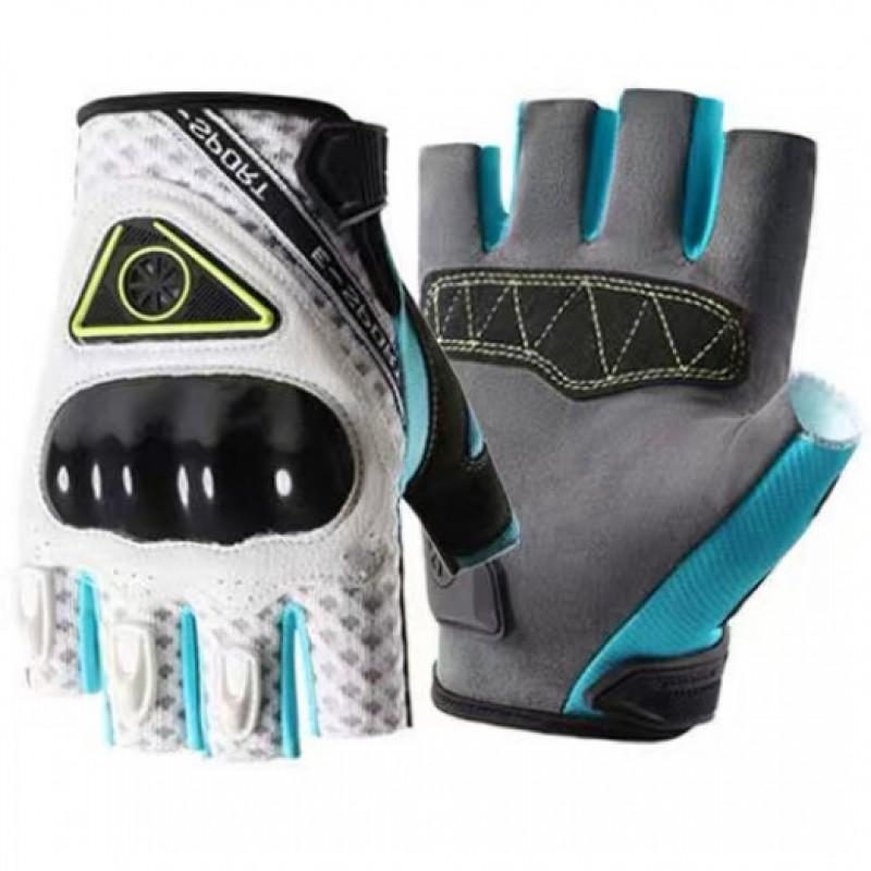 Motorcycle Riding Gloves Men Women Breathable Anti-Slip Windproof Touchscreen Compatible Full Half Finger Medium