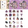 50 Stück wasserfeste Cartoon-Aphmau-Graffiti-Aufkleber zur Notizbuchdekoration