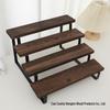 Four-Tier Iron and Wood Display Rack for Desserts and Aromatherapy Essentials