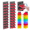 Built-In Spring Clips Hat Display Rack Strong Adhesive Multi-layer Wall Mounted Hat Rack Sturdy Durable Cap Hanger