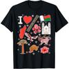 Malagasy Hand Drawn Symbols, Madagascar Map, Cultural Icons T-Shirt