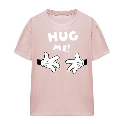 Womens/Ladies Hug Me Mickey Mouse Valentine`s Day T-Shirt