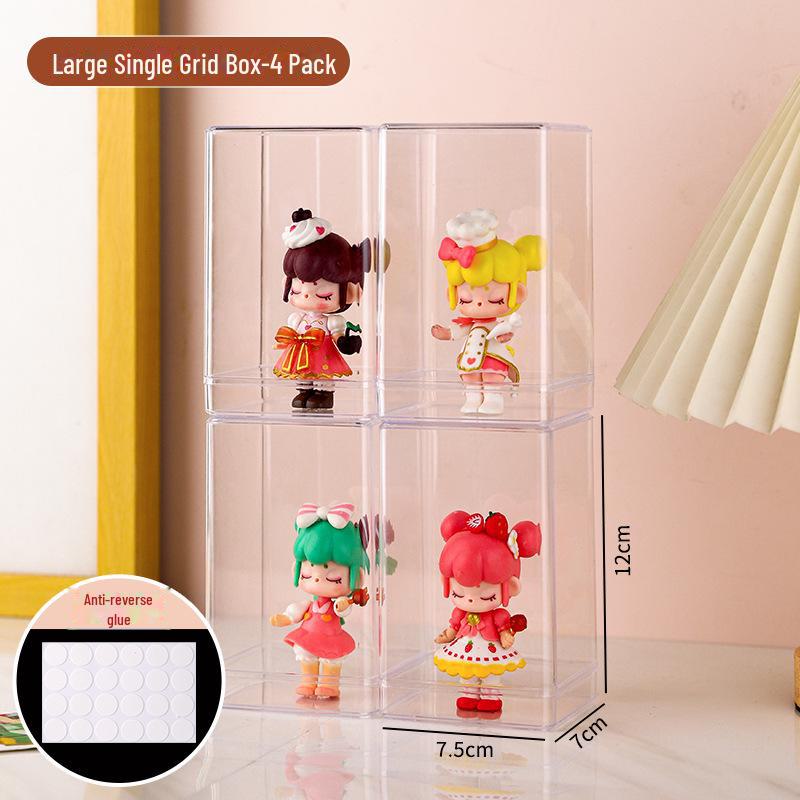 Pop Mart Transparent Acrylic Dustproof Display Box for Figures