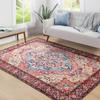 Faux Cashmere Retro Ethnic Carpets Turkish Persian Rug for Living Room Bedside Bedroom Vintage Floor Mat Entrance Doormat Carpet