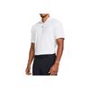 Under Armour Tour Tips Solid Bonded Placket Golf Polo Shirt Men Polo Shirts White 1381928-100