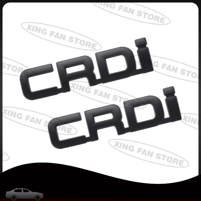 UQQV8 Auto Styling CRDi Emblem Car Rear Trunk Badge Decal Body Sticker For Kia Carnival Ceed Sorento Hyundai Accent Tucson Accessories