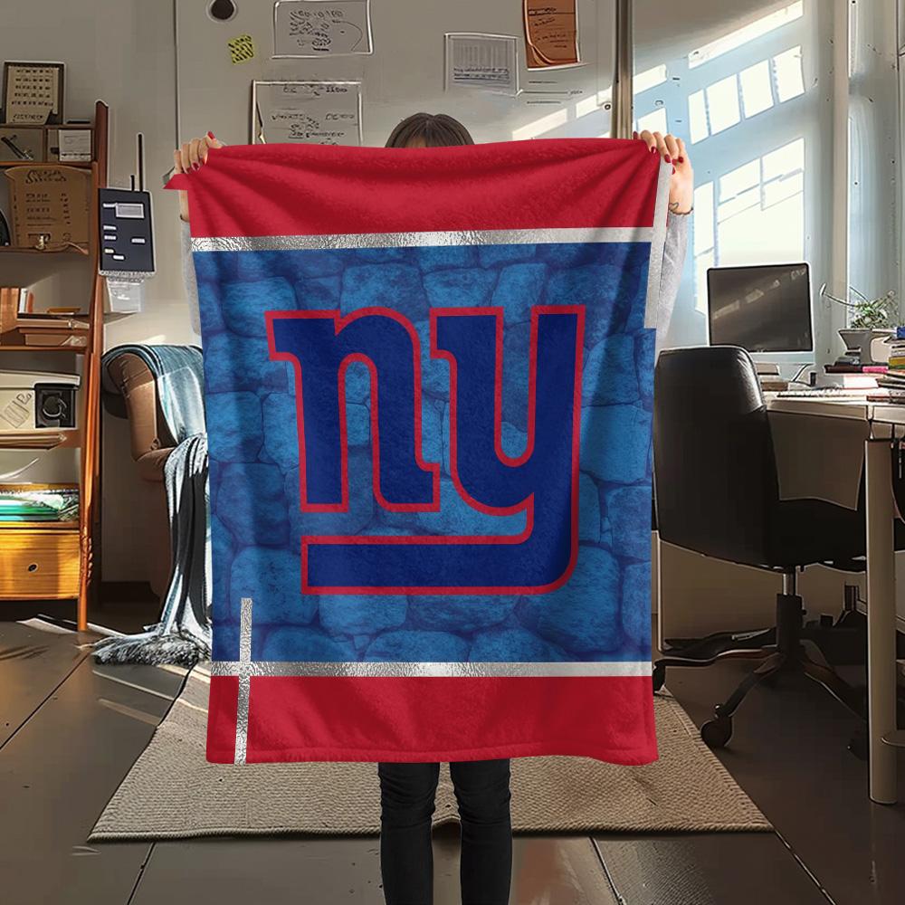 New York Giants Flannel Blanket, High Quality Comfortable for All Seasons, Home Decor, Warmth and Comfort