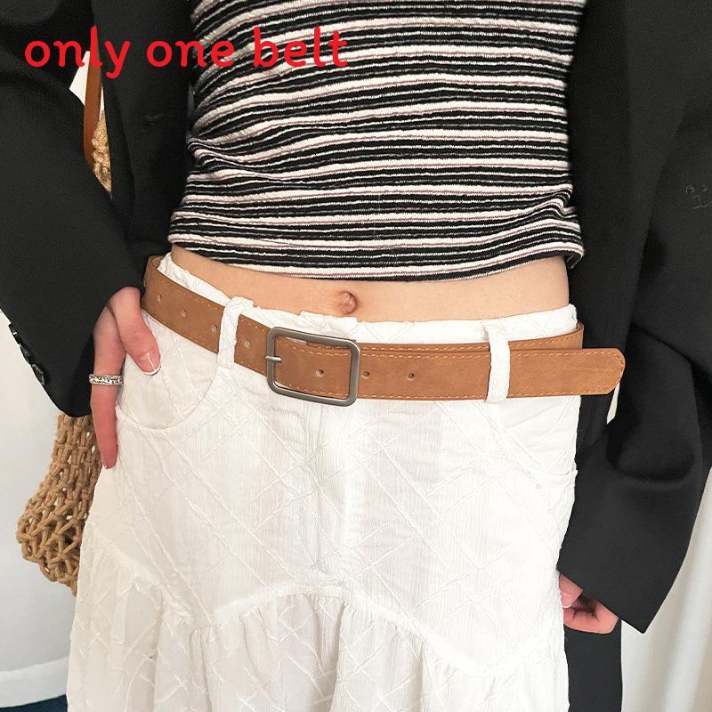 Simple Fashion Pu Leather Belt For Women With Alloy Pin Closure For Daily Use And Dresses