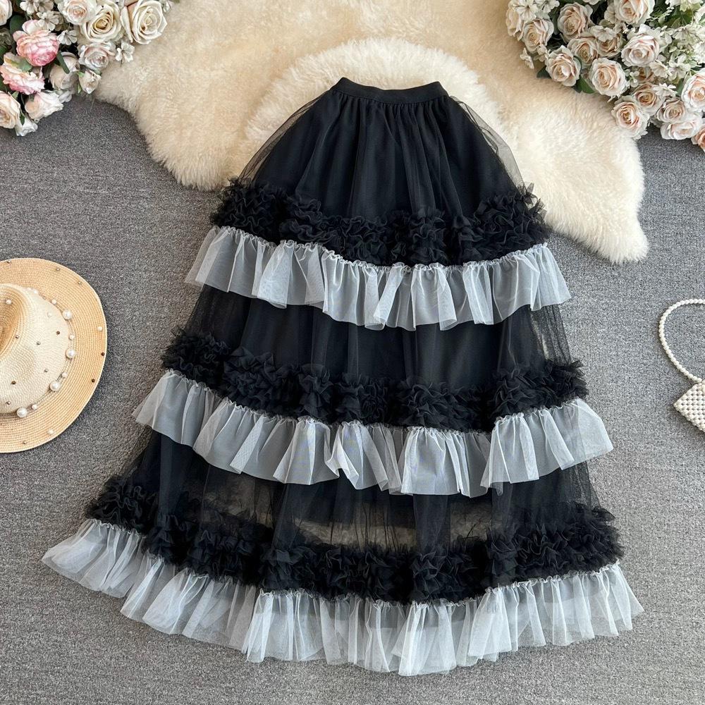 

Шикарная юбка миди из тюля нового цвета - Легкая и стильная для танцев Medium чёрный