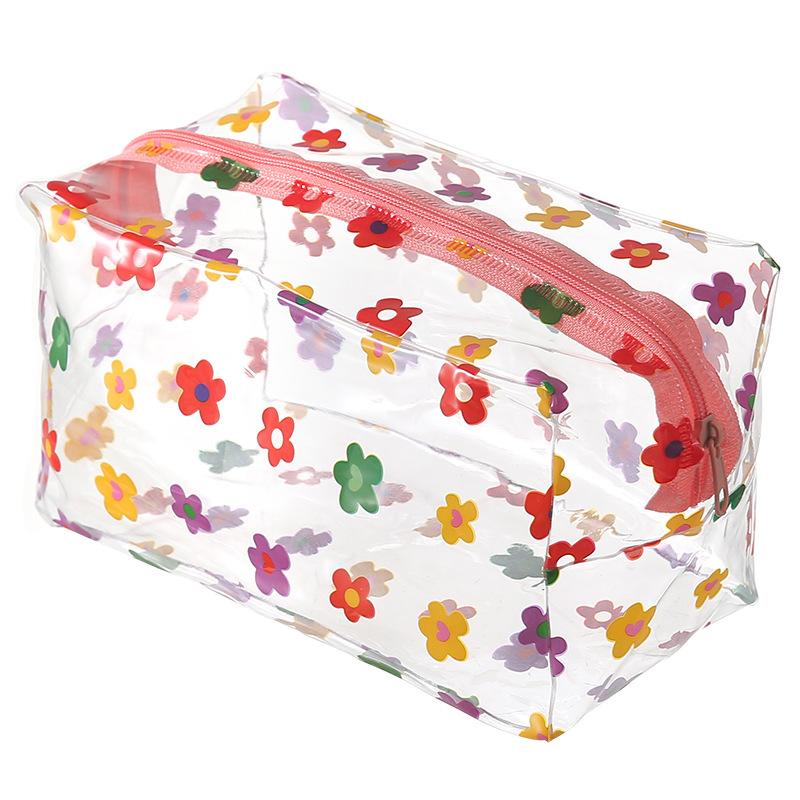 Thickened Storage Bag, Large Capacity, Portable Small Flower Storage Bag, Portable Travel Makeup and Toiletries Bag, Waterproof