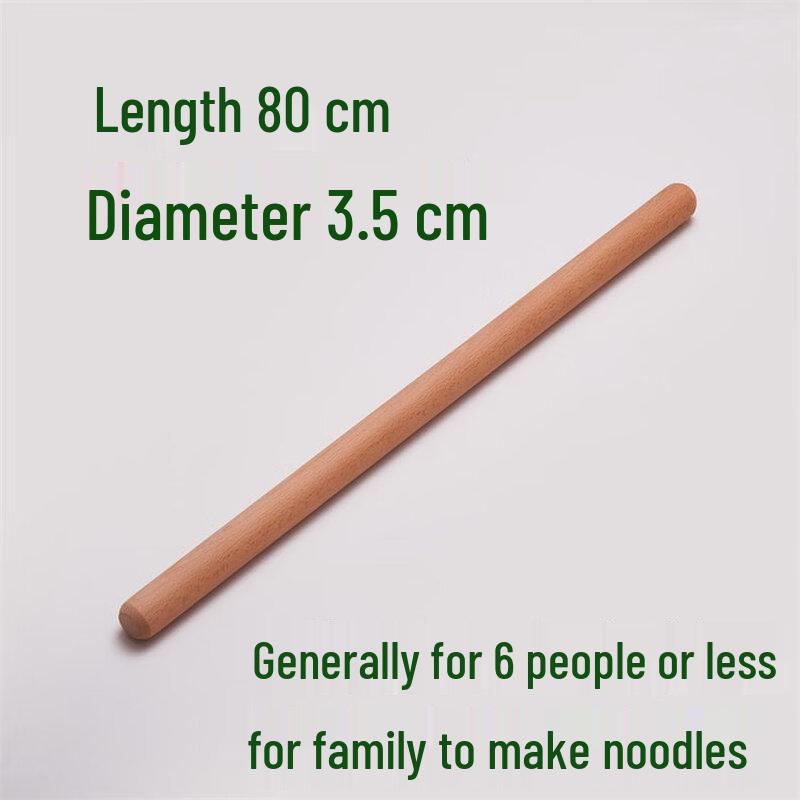 Thickened Beechwood Solid Wood Rolling Pin
