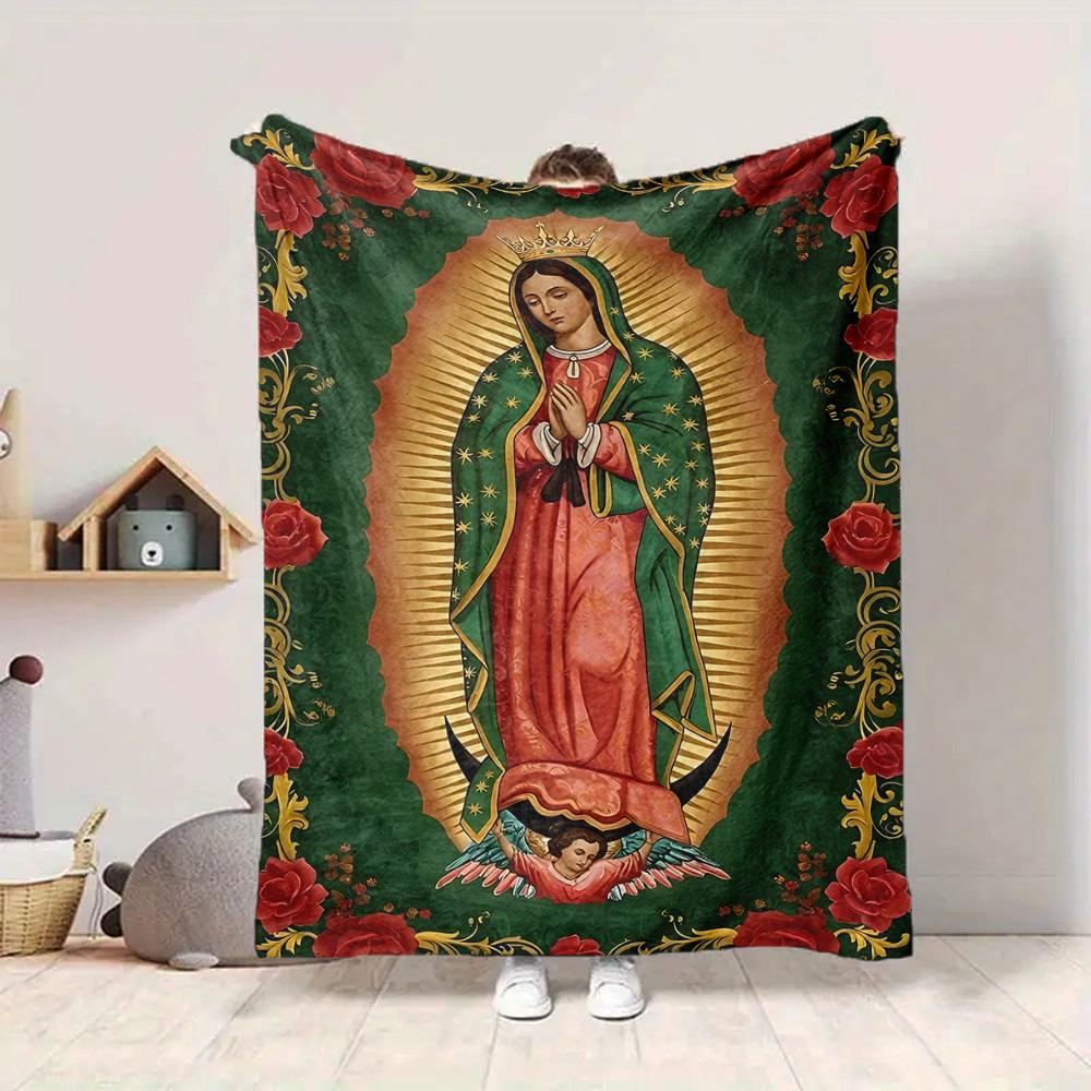 1pc Virgin Mary Icon Blanket - Perfect Gift for Birthdays, Christmas & Halloween- Soft, Warm & Versatile yy250909174
