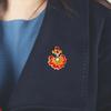 Stylish Carp Pin With Crystals Embellishment Portable Secure Clasp Versatile Accessory For Jackets Bags Hats