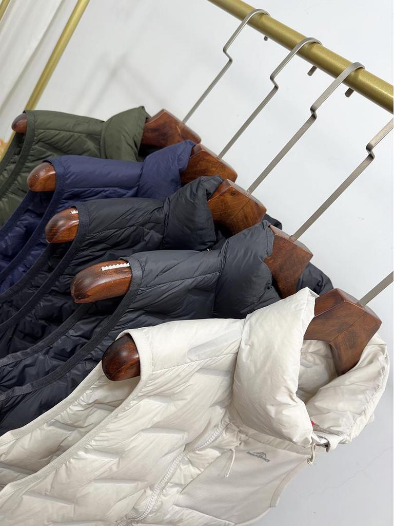 Herren Winddichte Stehkragen Daunenweste - Leicht, Heißversiegelt, 90% Daunen, Ärmellose Oberbekleidung für Herbst/Winter