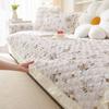 All Season Anti-Slip Cotton Universal Sofa Mat Living Room Washed Cotton Flower Printed Couch Slipcover Sofa Cushion Armrests
