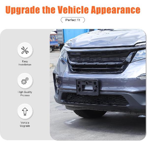 Front License Plate Frame Bracket for Honda Pilot 2019-2022 Accessories Front Bumper License Plate Tag Mounting Bracket Frame Holder Front Bumper Tag