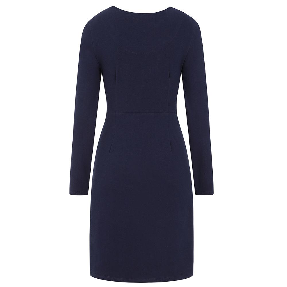 Lazy Jacks Womens/Ladies Pocket Long-Sleeved Dress