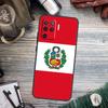 Peru Flag For OPPO A15 A16 A17 A76 A96 A77 A52 A72 A5 A9 A79 A58 A78 A98 A94 A74 A57S A54S A53S Case
