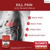 Sloan’s Pain Relief Balm 10 G Pack of 3 | Fast Absorbing Heat Action Ointment for Joint, Neck, Back and Muscle Discomfort Relief