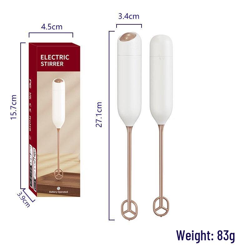 

ZISIZ Electric Battery-Powered Milk Frother & Coffee Stirrer Set