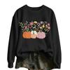 Women's Halloween Print Long Sleeve Neck Casual Top