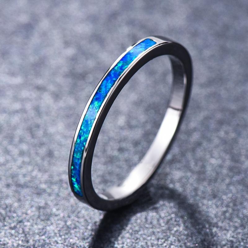 Anello Europeo e Americano platino Anello Opale fornitura gioielli