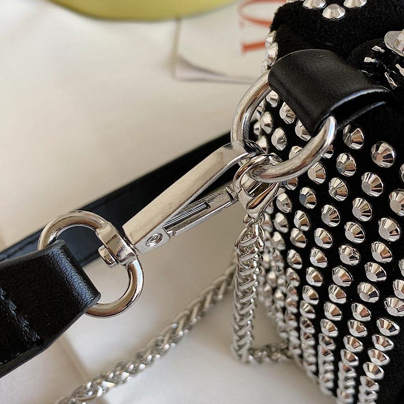 Luxury Bright Rhinestone Shoulder Bag Ins Style Crossbody Bag Fashionable Versatile Handbag Armpit Bags For Women Girls Gift